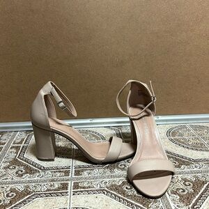 Women’s Madden Girl Beige Beella Block Heel Pumps
